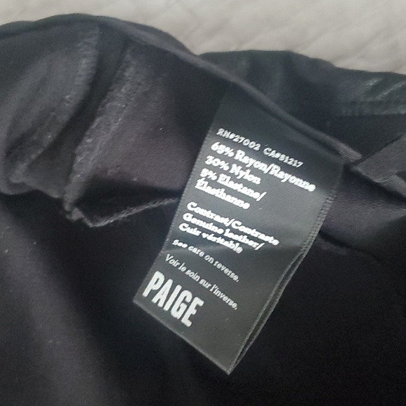 Paige Black Skinny Pants 30 - Picture 4 of 7